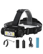Boruit B40 1200LM LED Head Flashlight L2 COB LED Headlamp Water proof Camping Fishing Led Head Lamp USB TYPE-C charging port