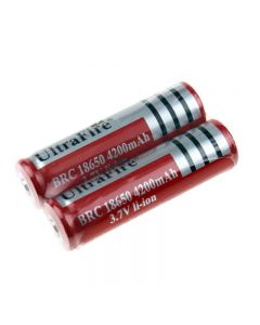 UltraFire BRC 18650 3.7V 4200mAh Li-ion Rechargeable Unprotected Battery(1 Pair)