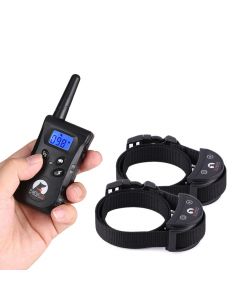 500m RC Pet Dog Training Collar For 2 Dogs Electric Shock Vibration Light Voice Dog Training Device Pet Dog Trainer Small Dogs PaiPaitek PD520S-2