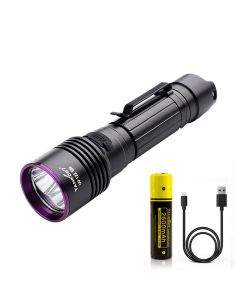 Tank007 UV122 White light Lighting and UV purple lightDetection Dual LEDs Flashlight (1*18650) 