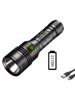 T40 strong light flashlight super bright long shot Type-C 21700 charging outdoor portable torch