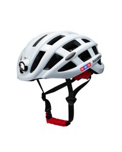 Lightweight Cycling Helmet with Warning Light Luminous Ultralight Helmet One-piece Mountain Road Bike Helmet Safety Men Women 57-62cm