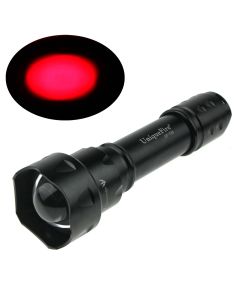 UniqueFire UF-T20 Adjustable Cree Q5 LED 1 Mode Zoom Red color Flashlight Torch(1*18650,Not include)