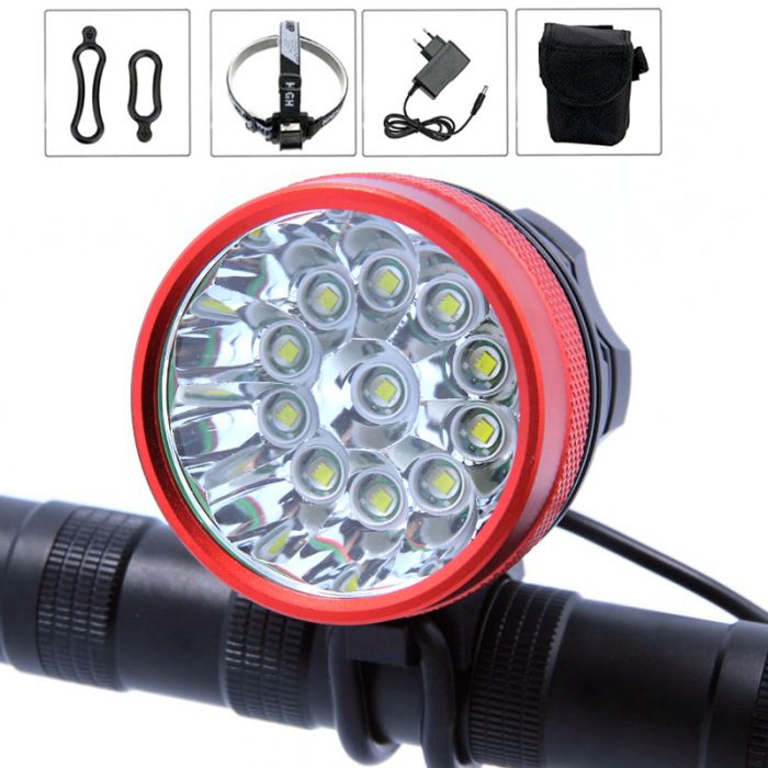 2 in 1 Headlamp Headlight 20000 Lumens 11 x Cree XM-L T6 LED Bicycle Light  Cycling Bike Head Lamp